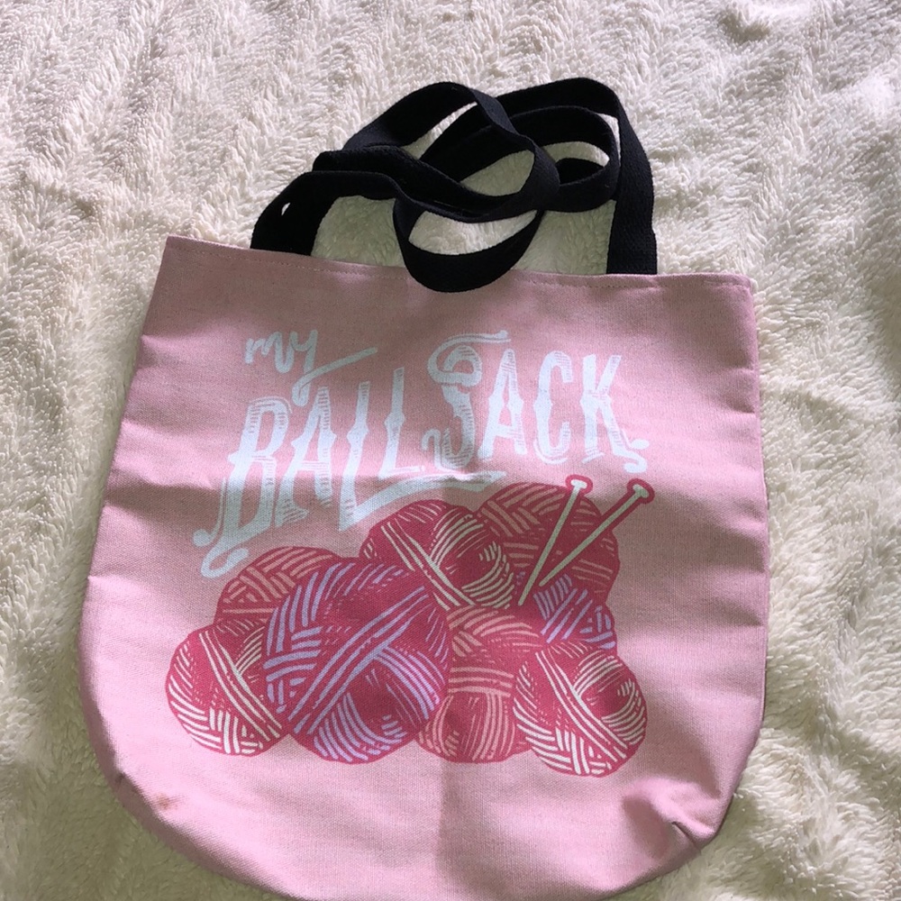 Knitting bag. My ball sack